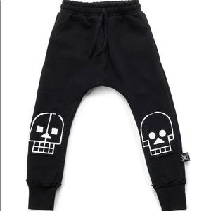 NuNuNu Skull Robot Patch Baggy Pants. Size 0-6M